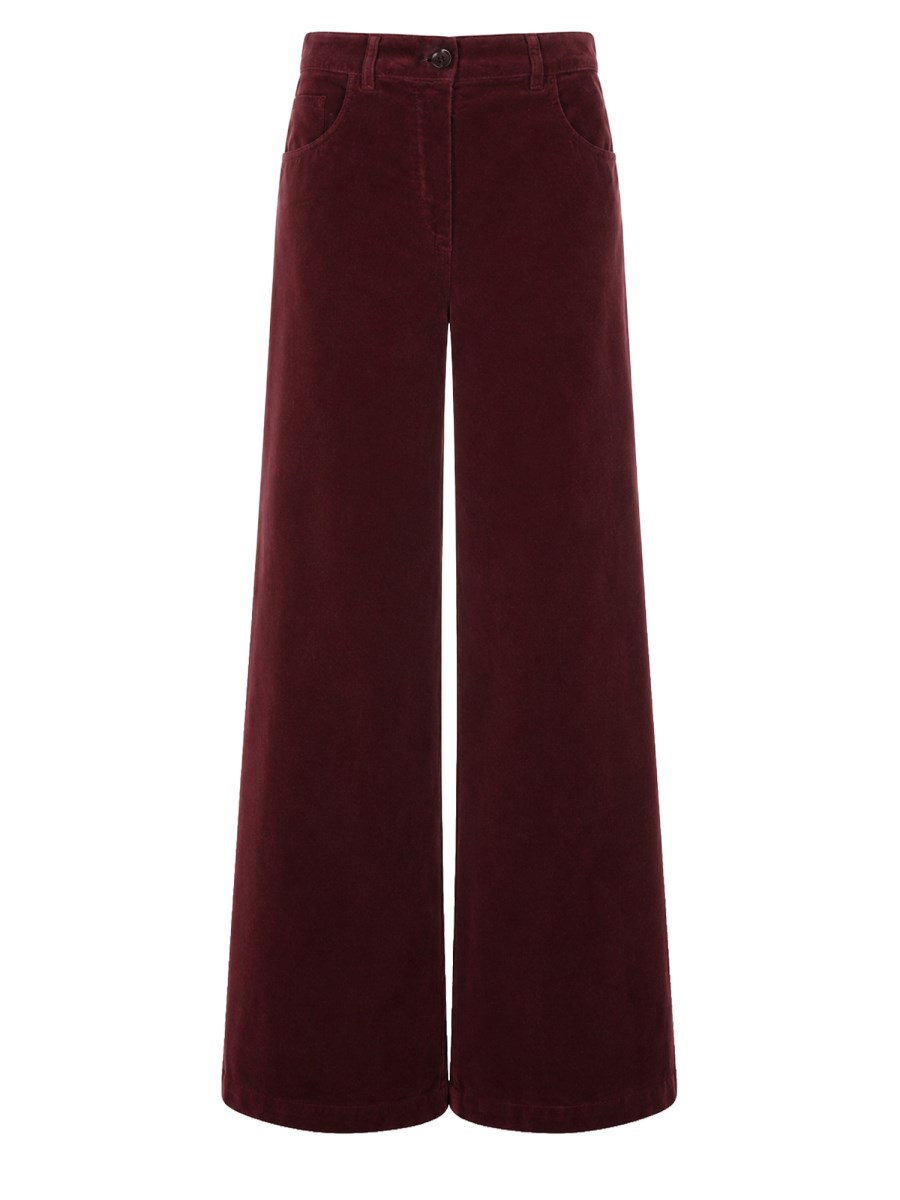 pantalone in velluto di cotone