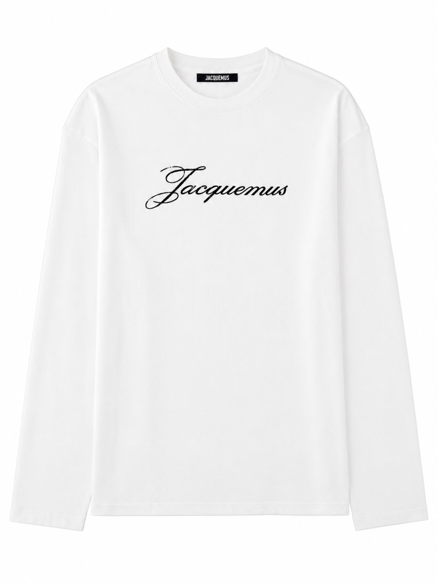 T-shirt a Maniche Lunghe con Logo Stampato