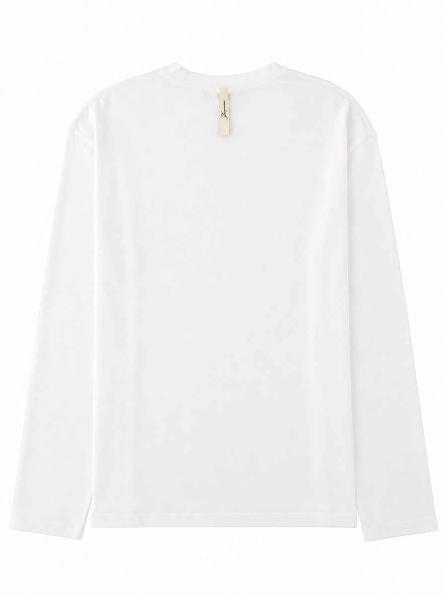 T-shirt a Maniche Lunghe con Logo Stampato