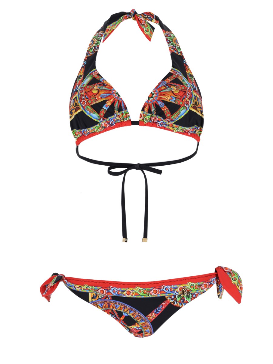 Bikini a triangolo con stampa