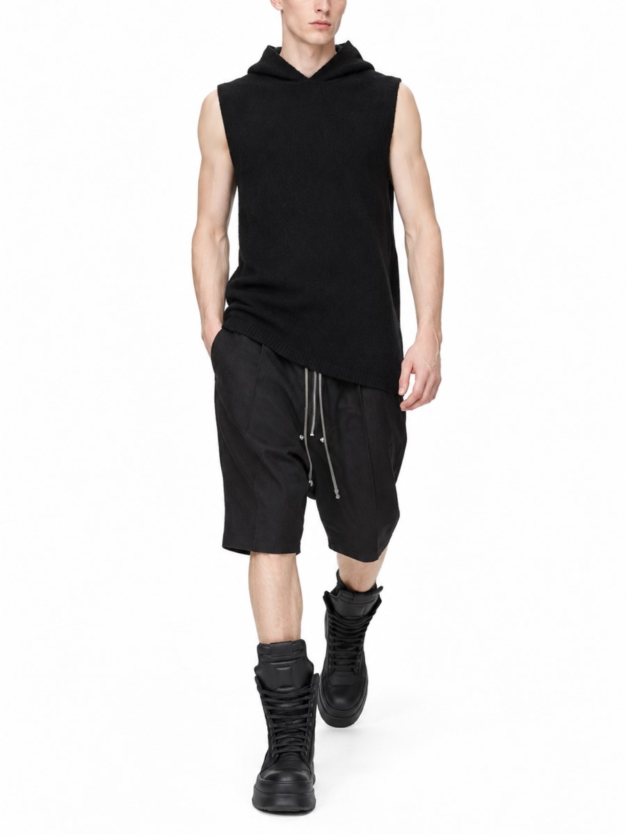 Top Smanicato In Maglia di Cashmere 