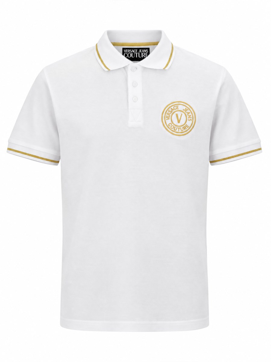 POLO IN COTONE CON V-EMBLEM