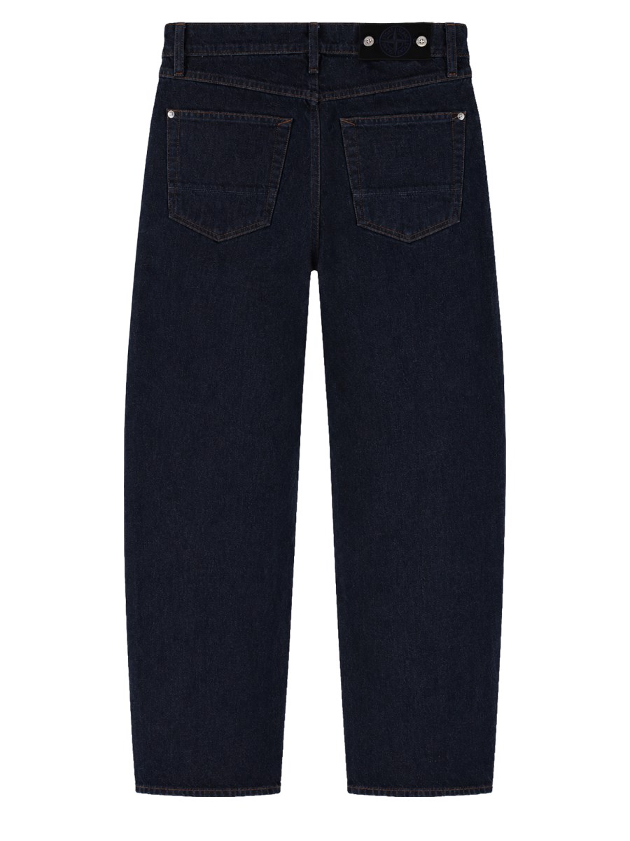jeans in denim di cotone