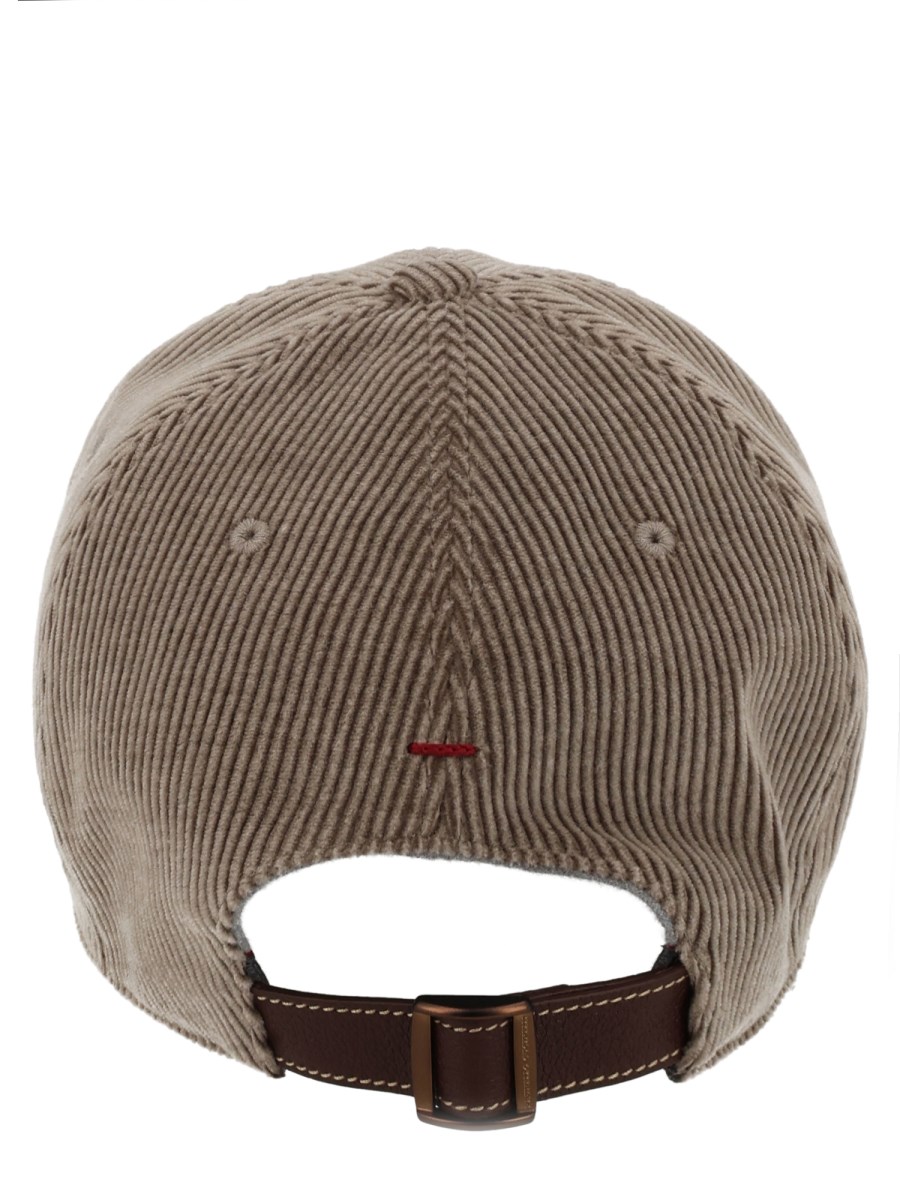CAPPELLO DA BASEBALL IN VELLUTO A COSTE
