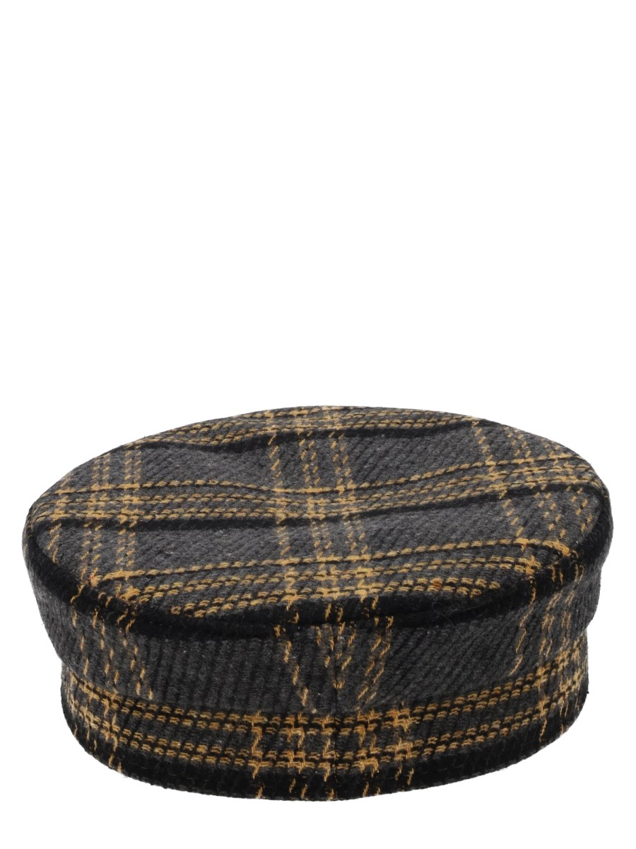 Cappello Baker Boy con Motivo Check