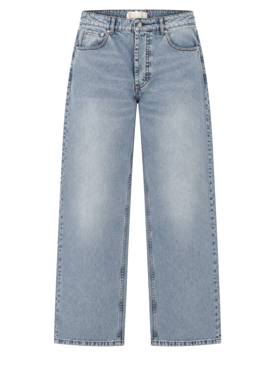 Jeans Baggy In Denim Di Cotone