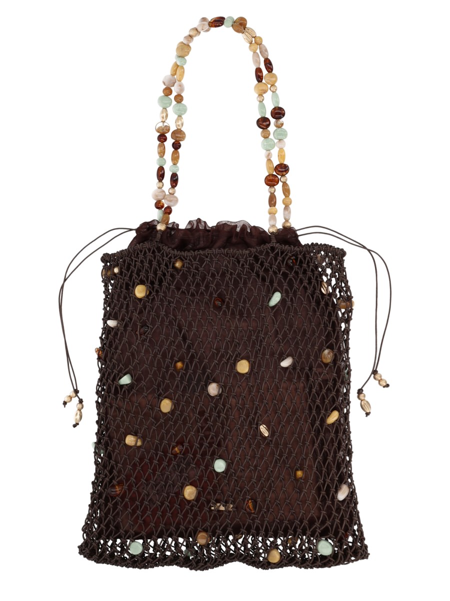 Borsa Tote Mercier Con Perline Decorative