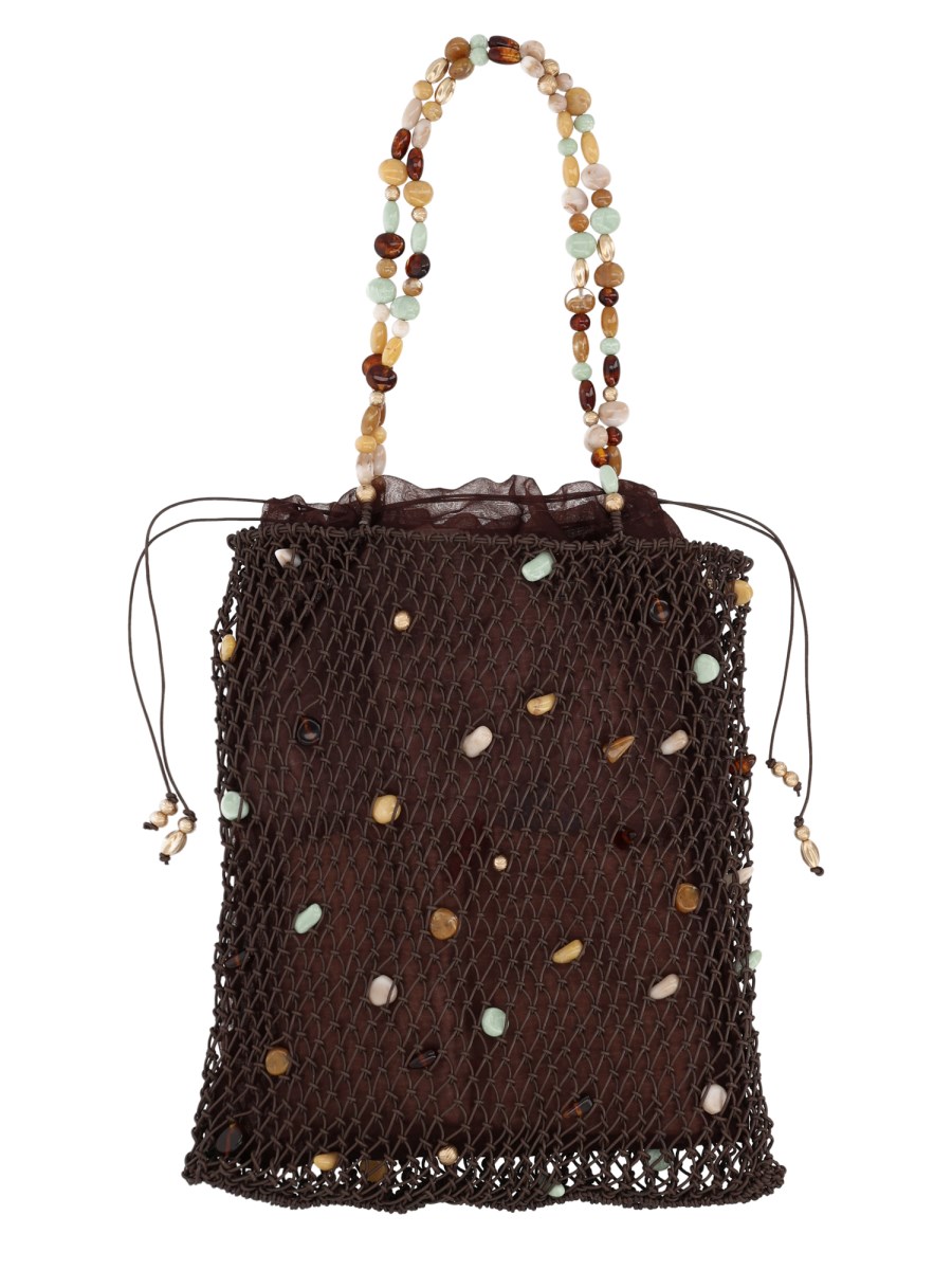 Borsa Tote Mercier Con Perline Decorative