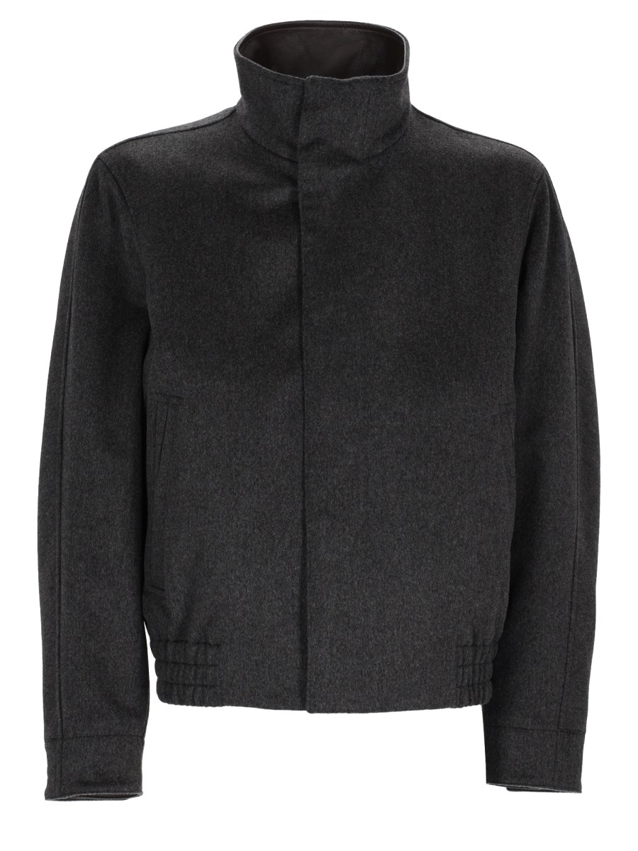 BOMBER IN LANA A COLLO ALTO