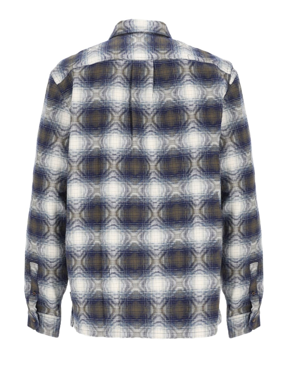 Overshirt in Jacquard di Cotone