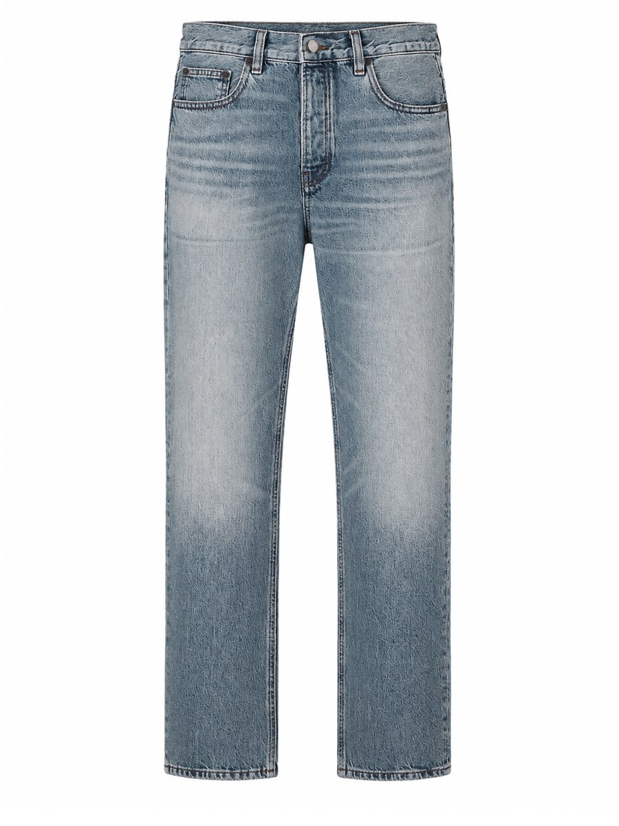 JEANS DRITTO IN DENIM DI COTONE