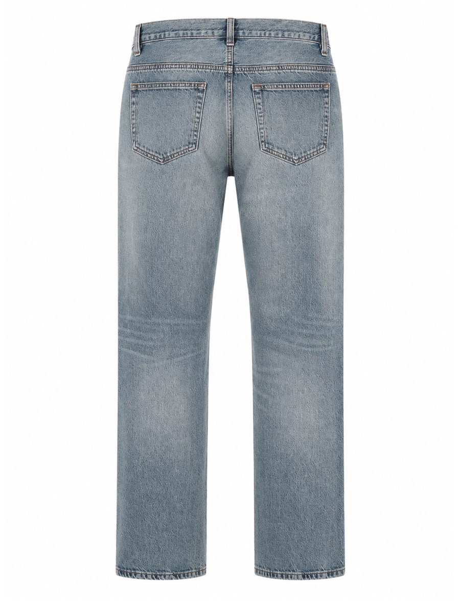 JEANS DRITTO IN DENIM DI COTONE