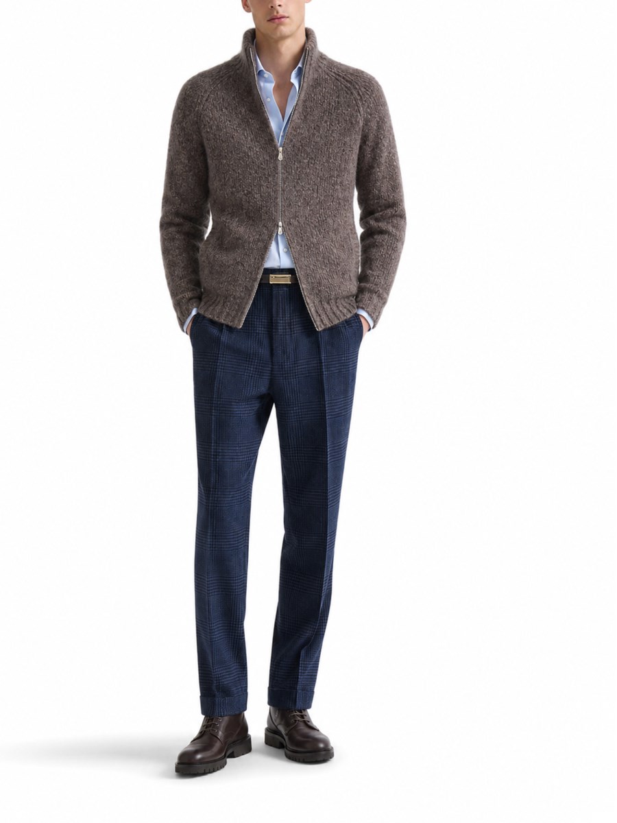 CARDIGAN IN CASHMERE CON ZIP