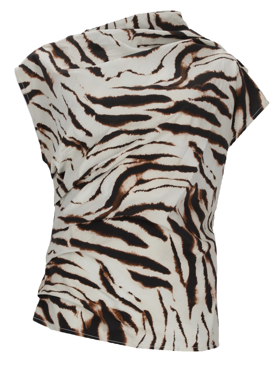TOP CON STAMPA ANIMALIER