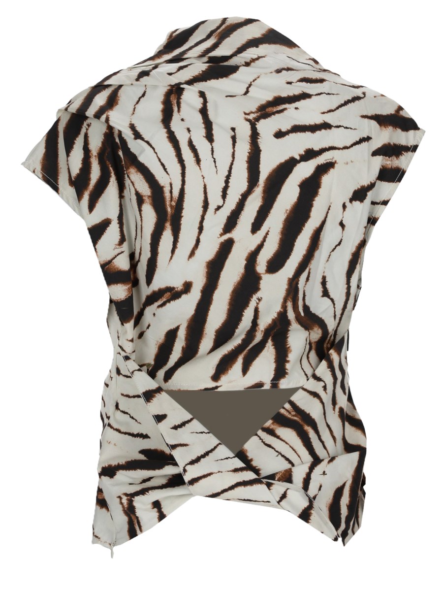 TOP CON STAMPA ANIMALIER