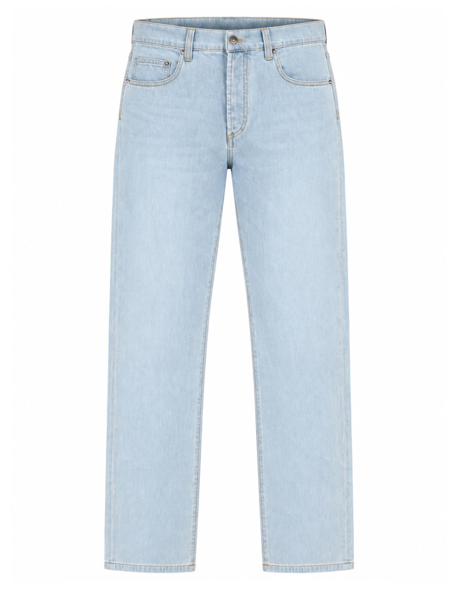 Jeans In Denim Di Cotone