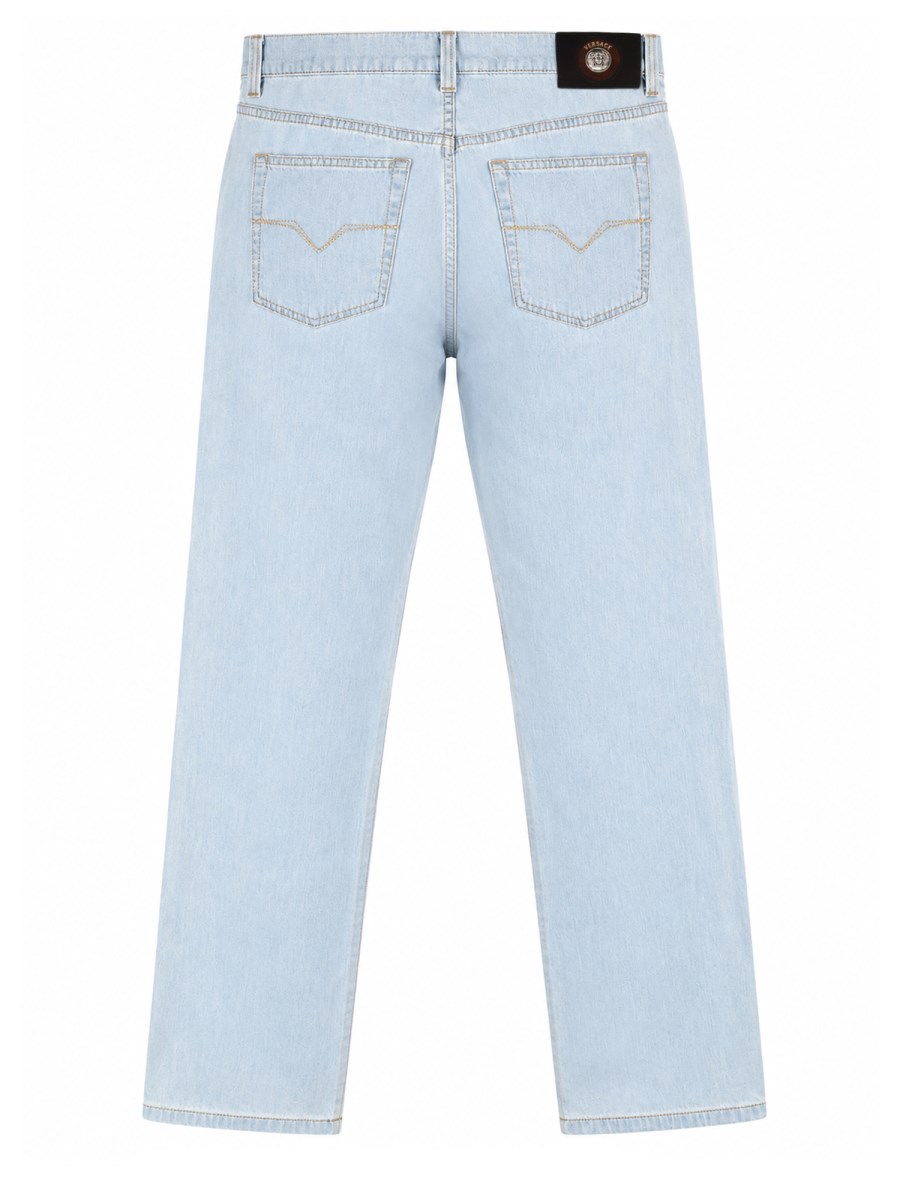 Jeans In Denim Di Cotone