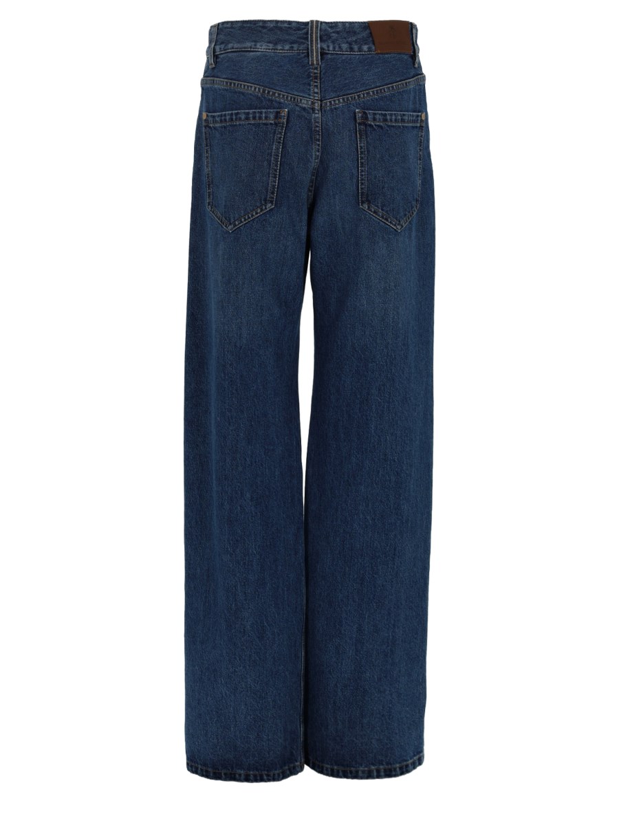 PANTALONE CONTEMPORARY LOOSE IN DENIM AUTHENTIC CON MONILE