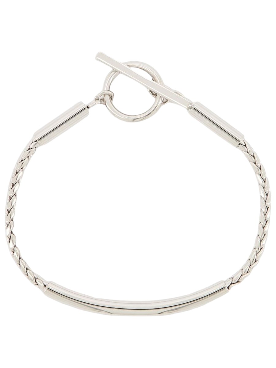 BRACCIALE CON CATENA A SPIGA E TUBO 