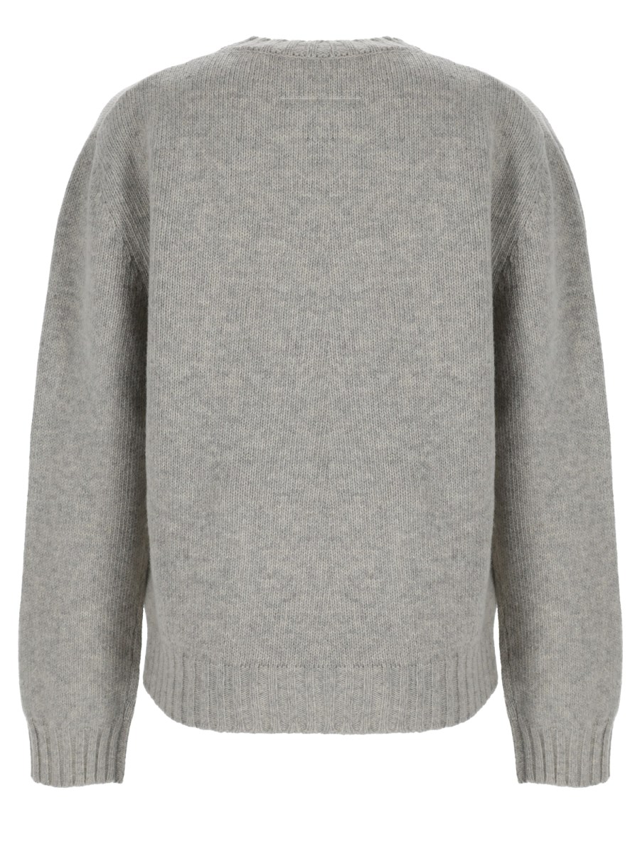 maglia in lana con logo