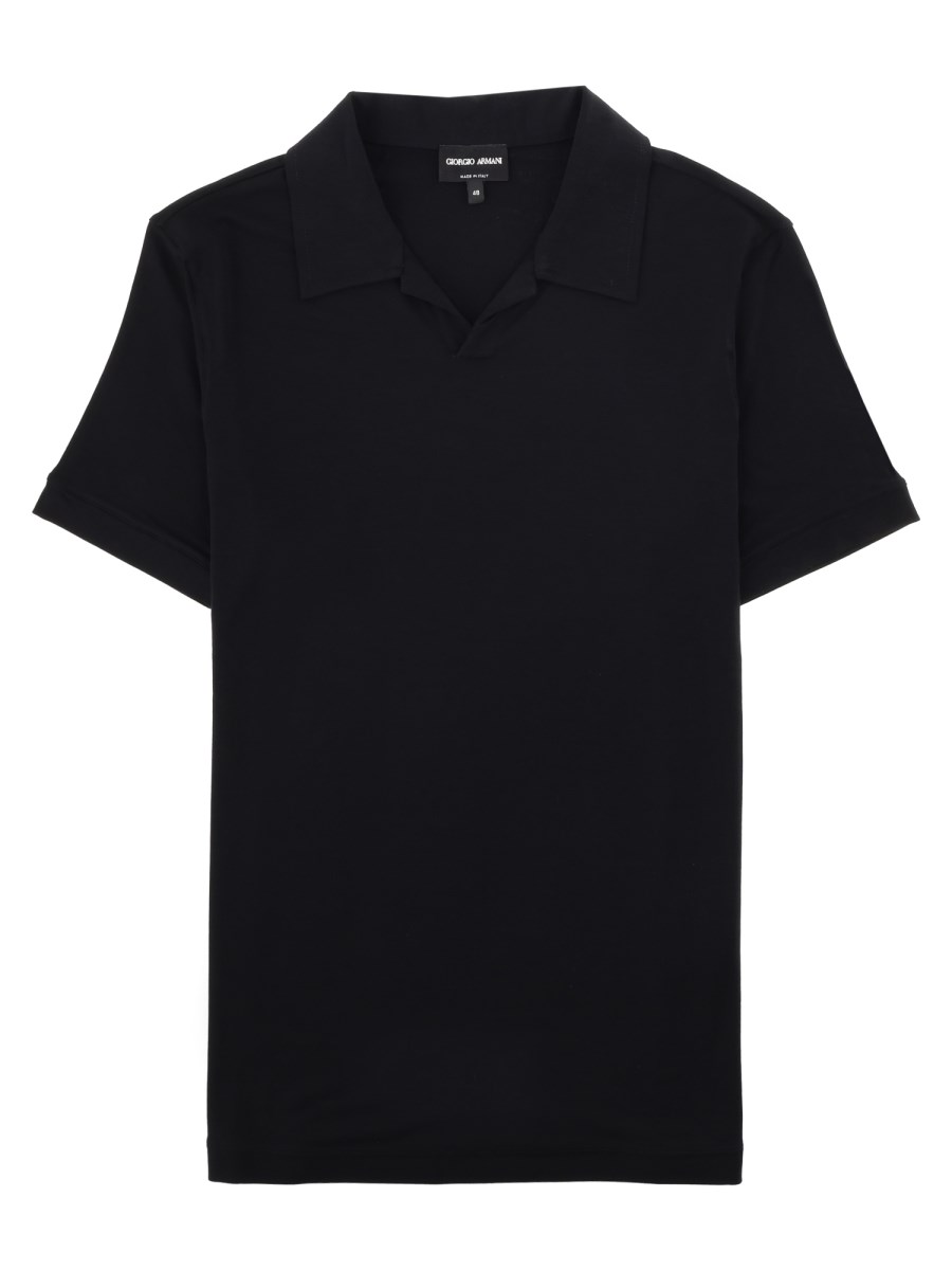 POLO IN JERSEY DI VISCOSA STRETCH