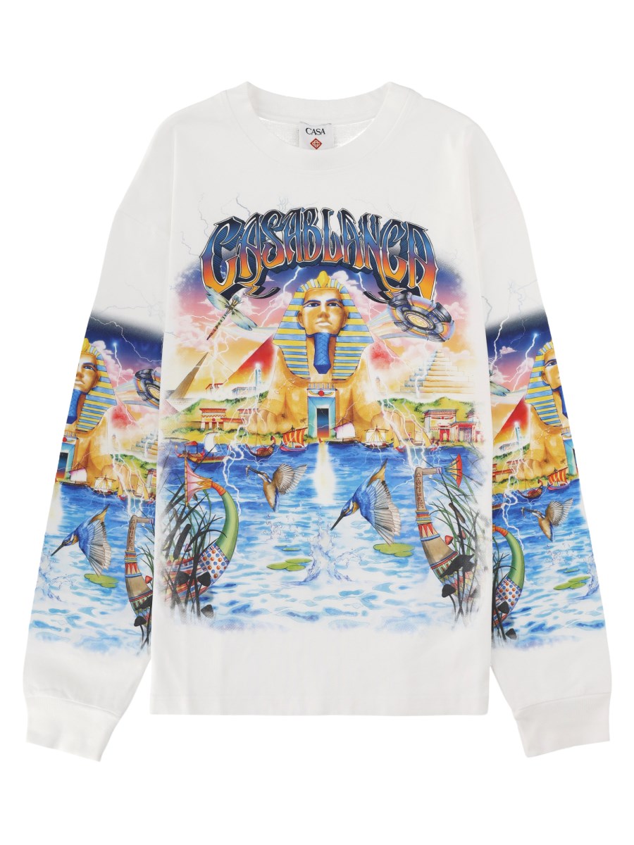 T-SHIRT CON STAMPA EGYPT