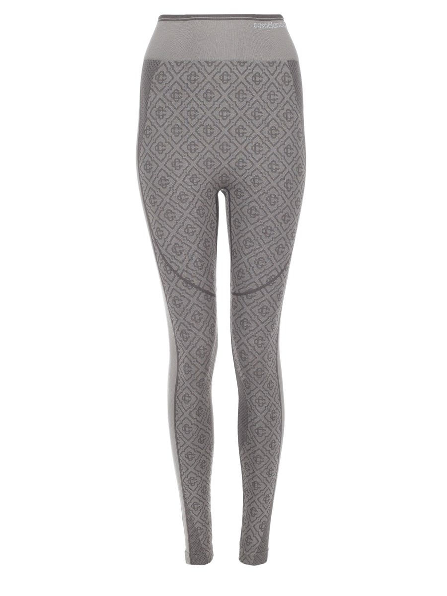 leggings senza cuciture con motivo monogram