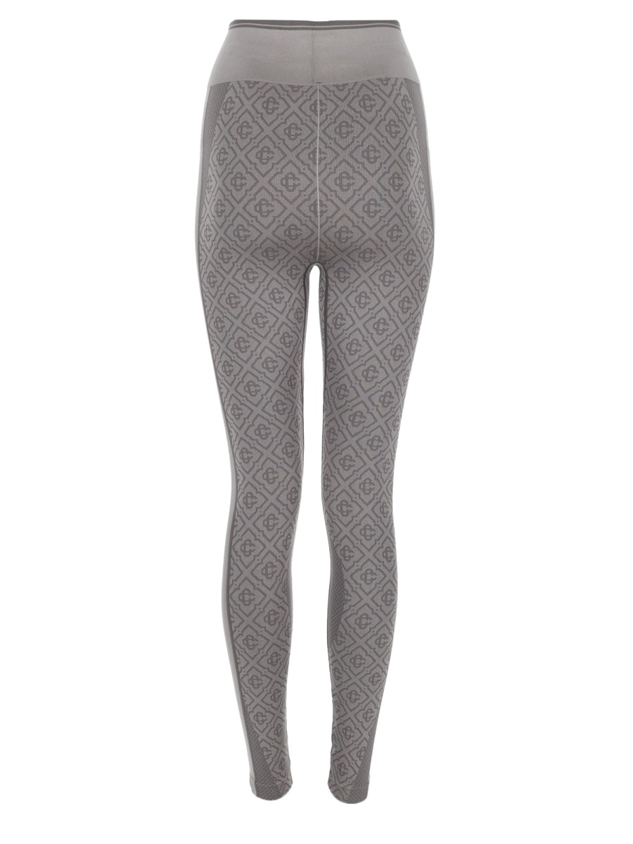 leggings senza cuciture con motivo monogram