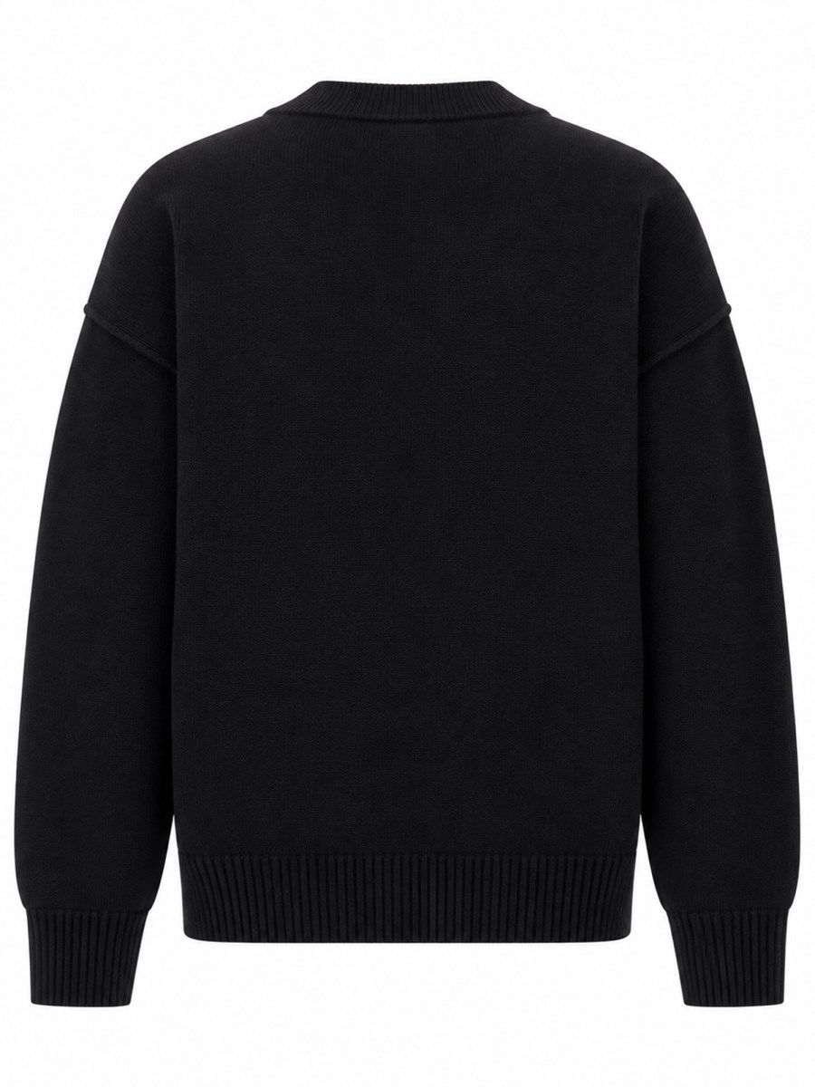 CARDIGAN CON LOGO A INTARSIO