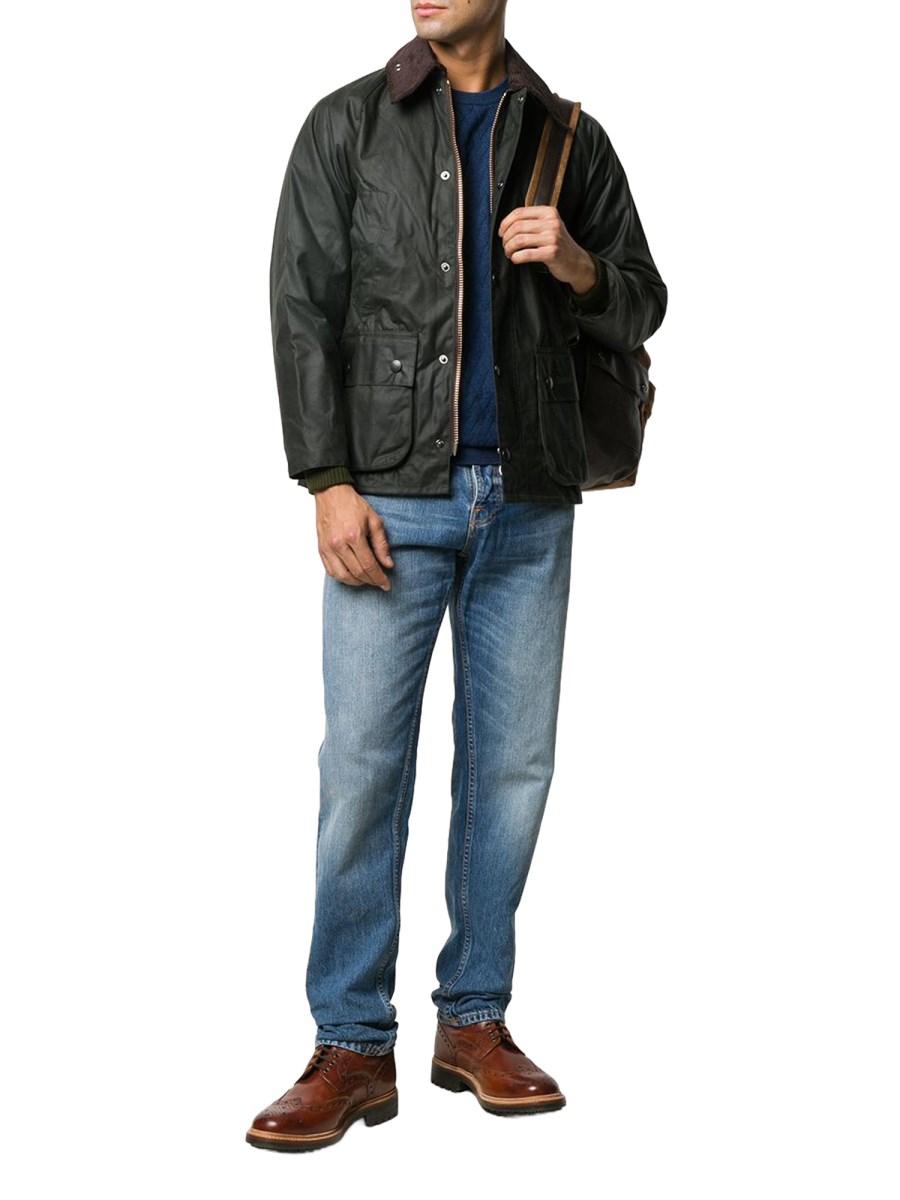 GIACCA BEDALE IN COTONE CERATO