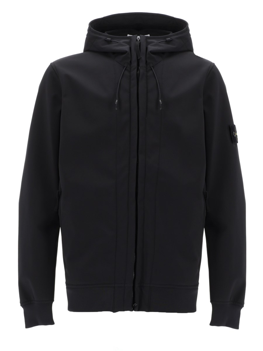 GIACCA BIKER CON CAPPUCCIO E ZIP