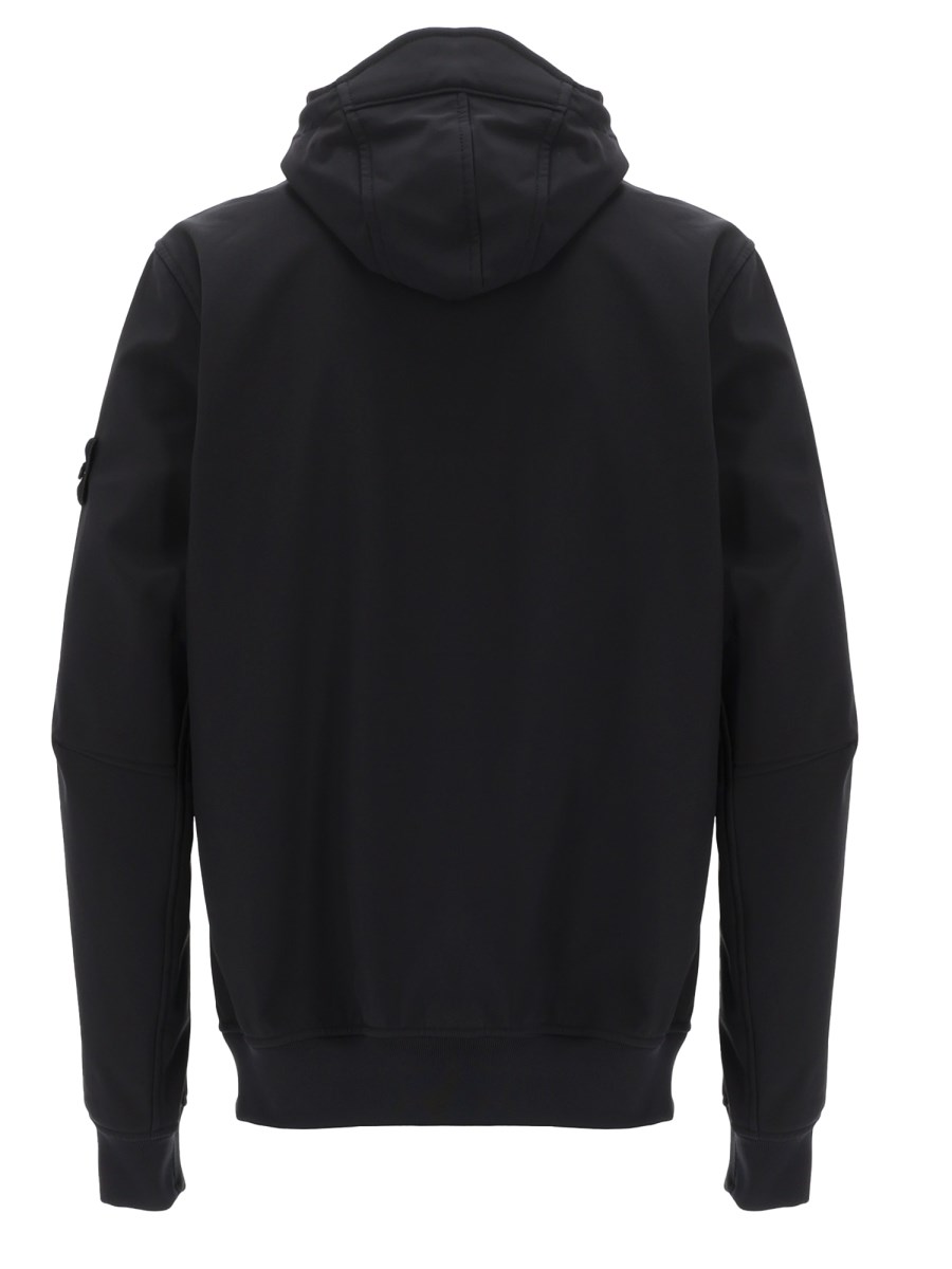 GIACCA BIKER CON CAPPUCCIO E ZIP