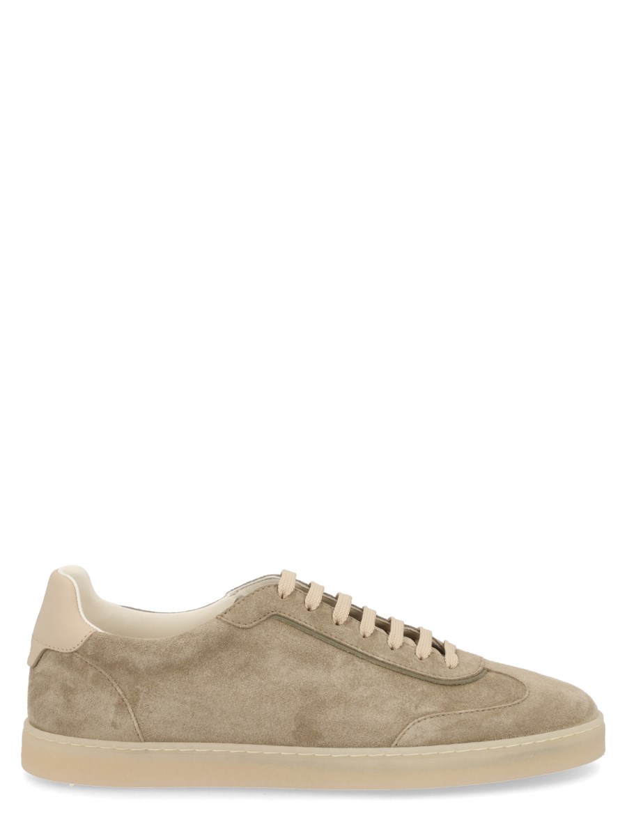 SNEAKER IN CAMOSCIO