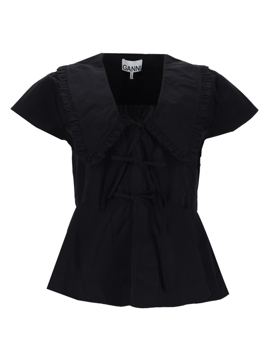 Blusa In Popeline Di Cotone
