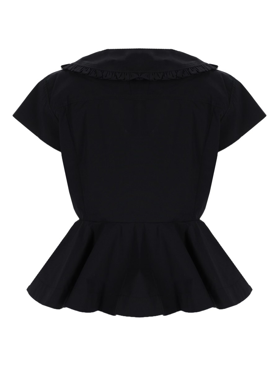 Blusa In Popeline Di Cotone