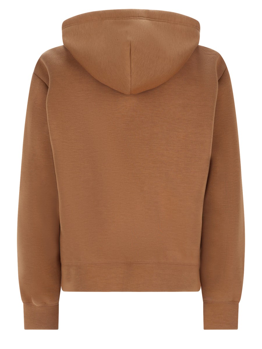 felpa con zip e cappuccio