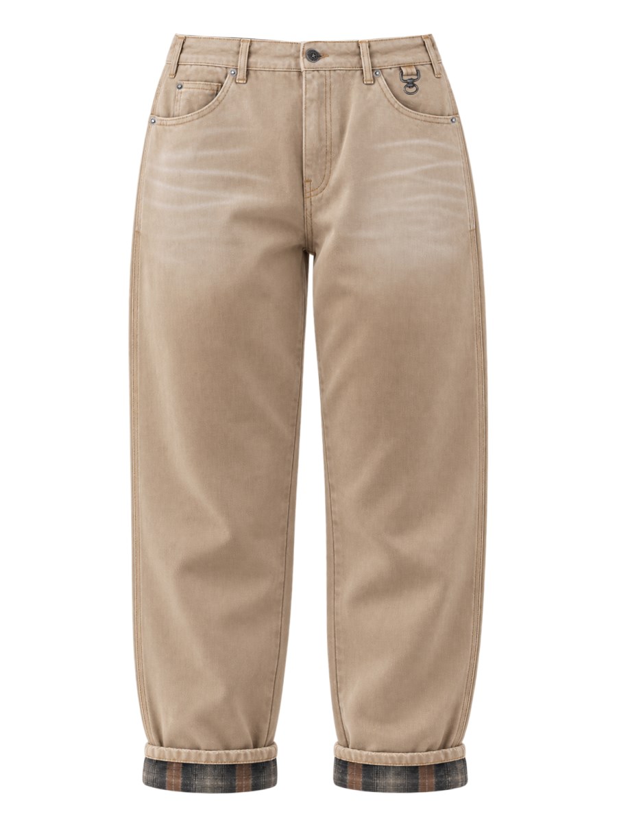 Jeans Con Dettaglio Check