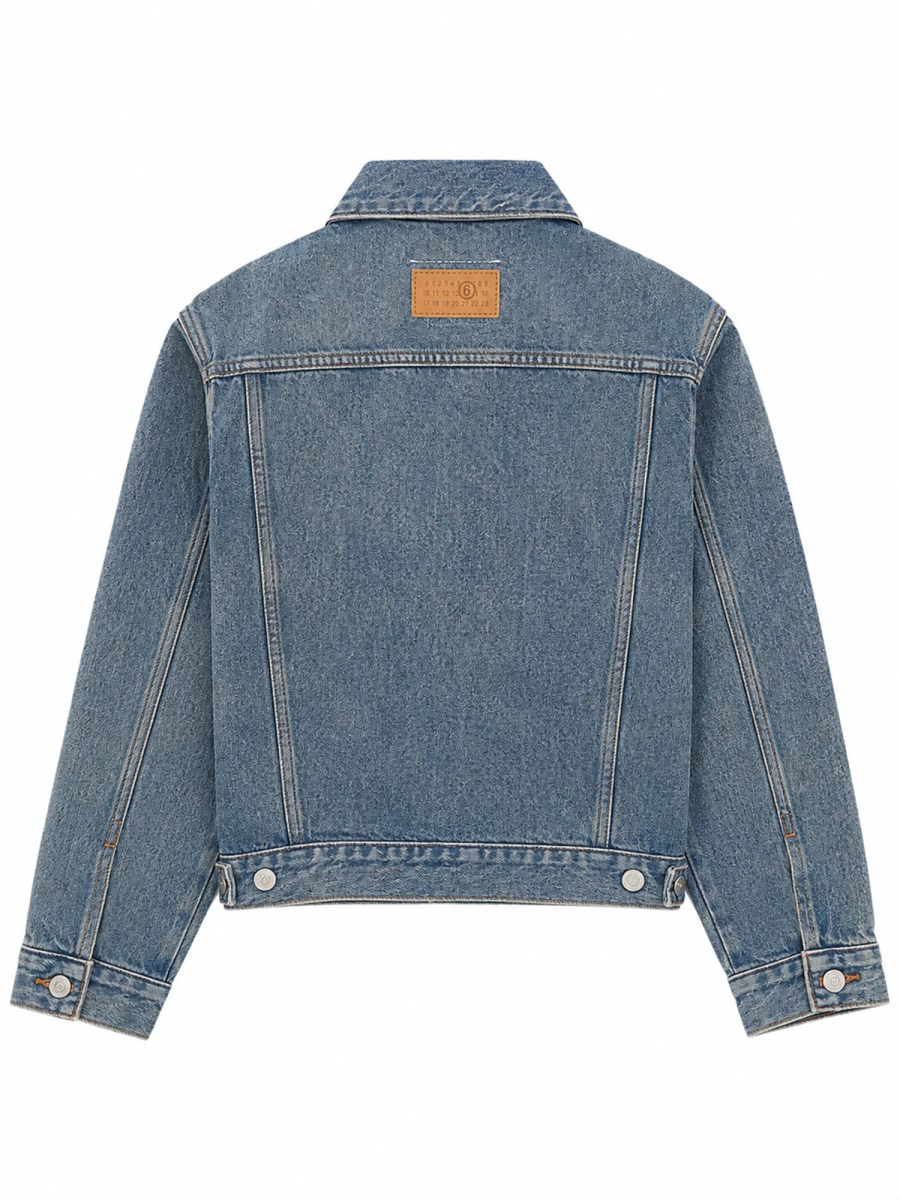 GIACCA IN DENIM CON LOGO