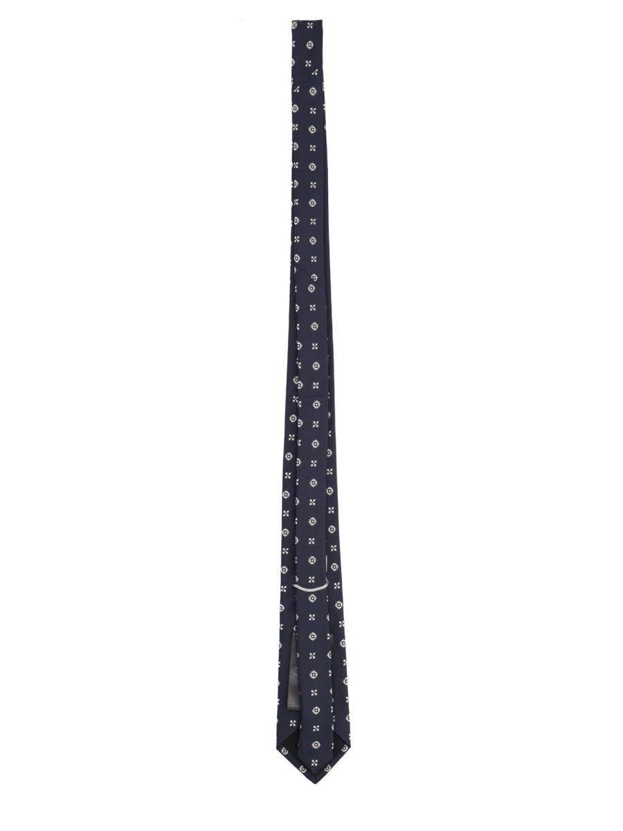 Cravatta In Jacquard Di Seta