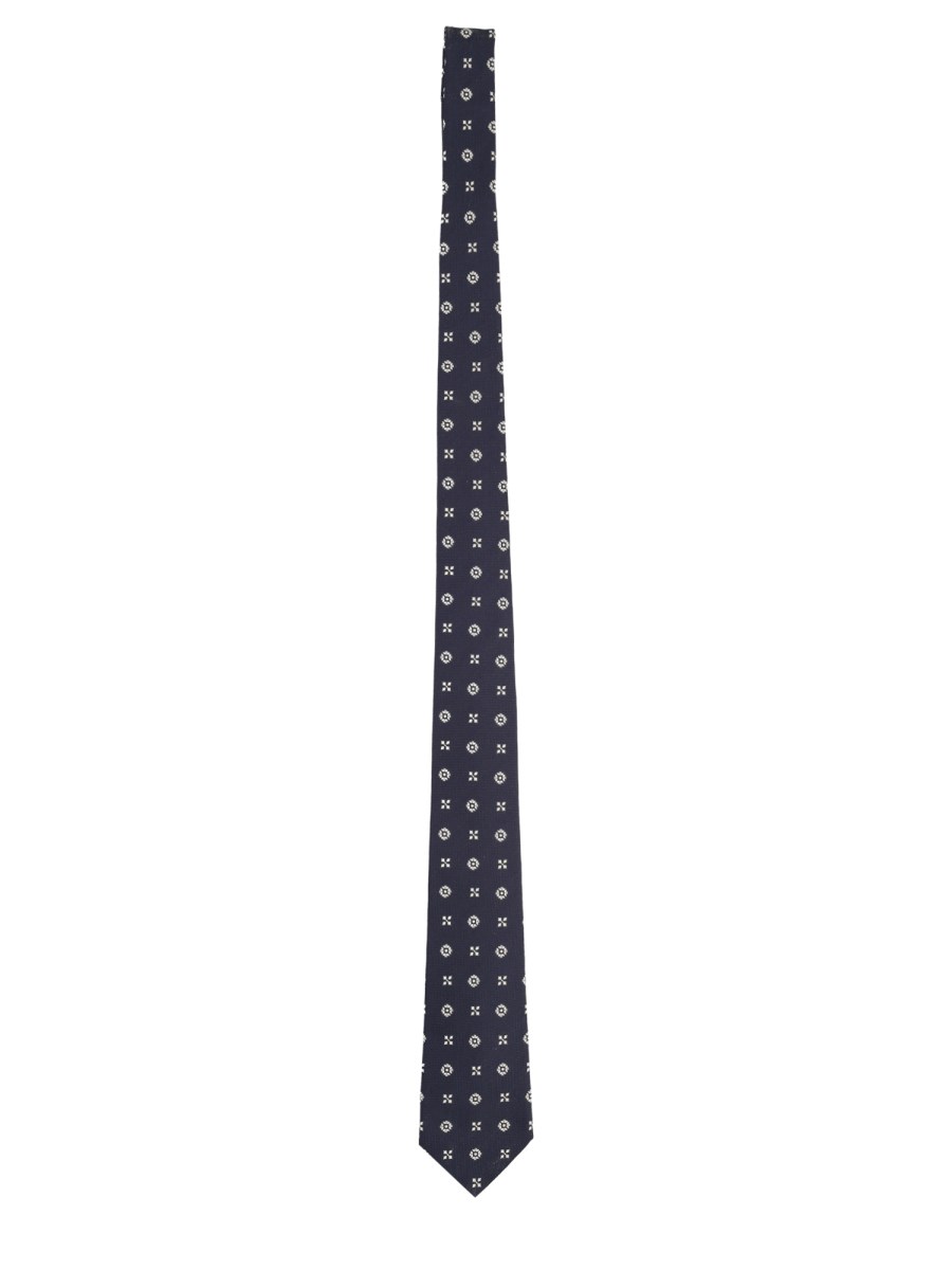 Cravatta In Jacquard Di Seta