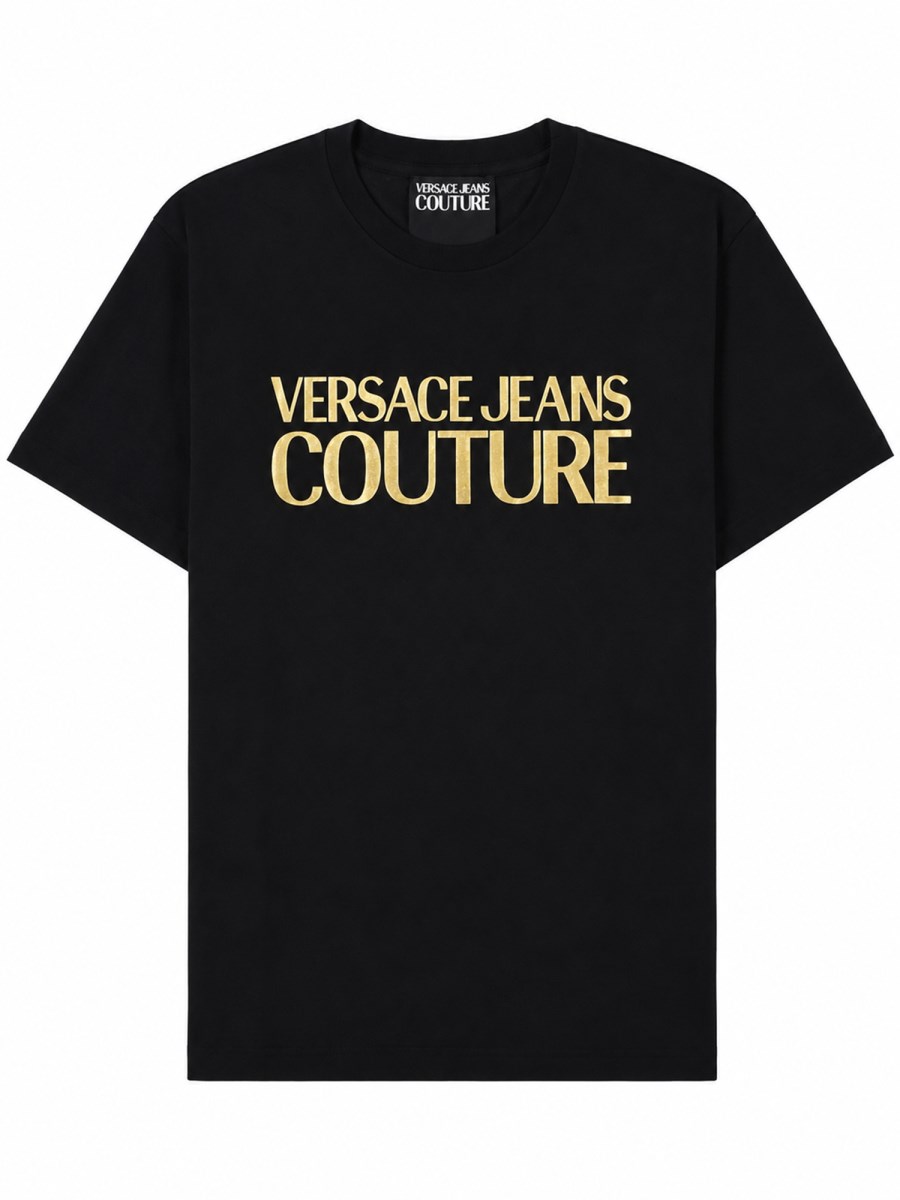 T-SHIRT CON LOGO METALLIZZATO
