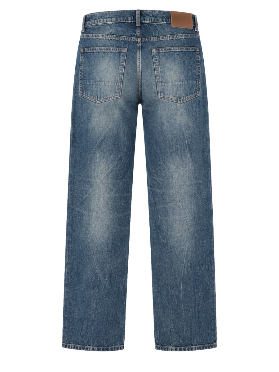 Jeans Third Cut in Denim Di Cotone