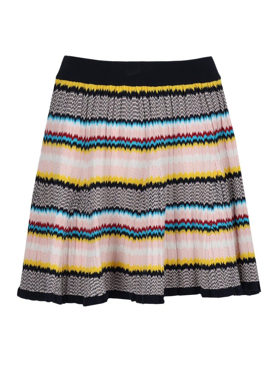 MINIGONNA IN MAGLIA CHEVRON