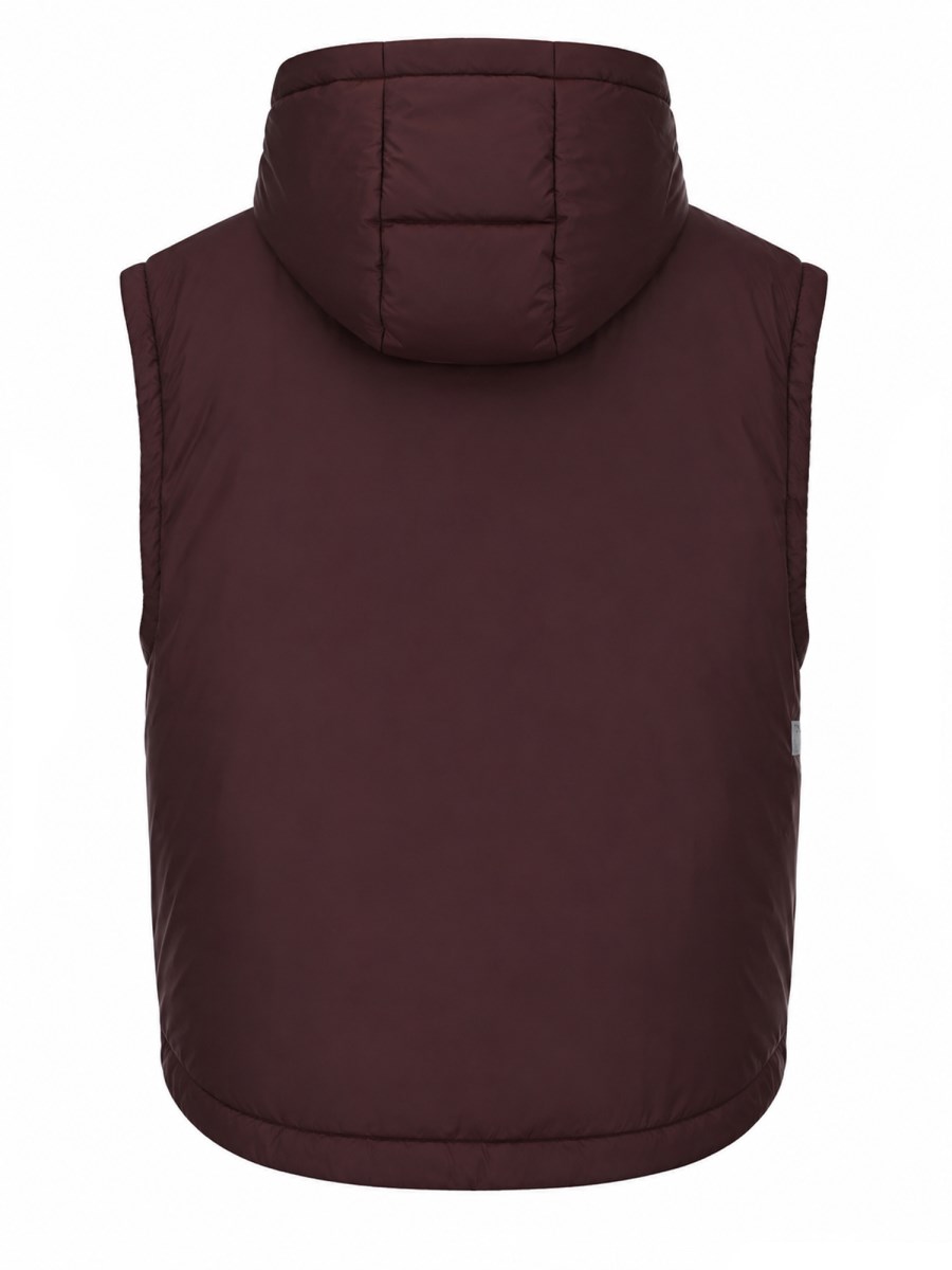 GILET IMBOTTITO CON CAPPUCCIO