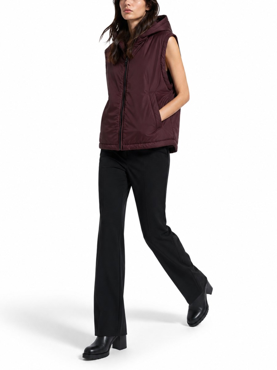 GILET IMBOTTITO CON CAPPUCCIO