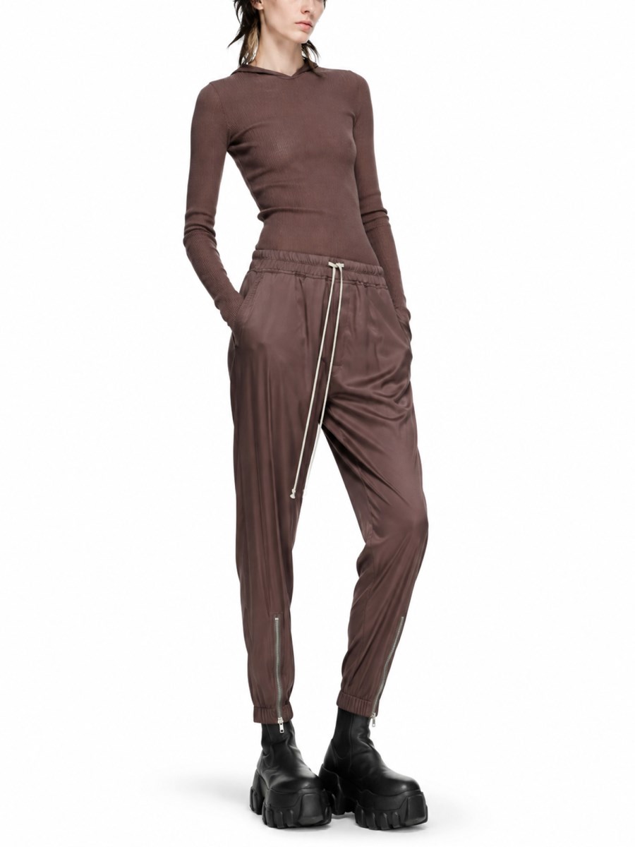 T-SHIRT CROPPED HOODED RIB LS T