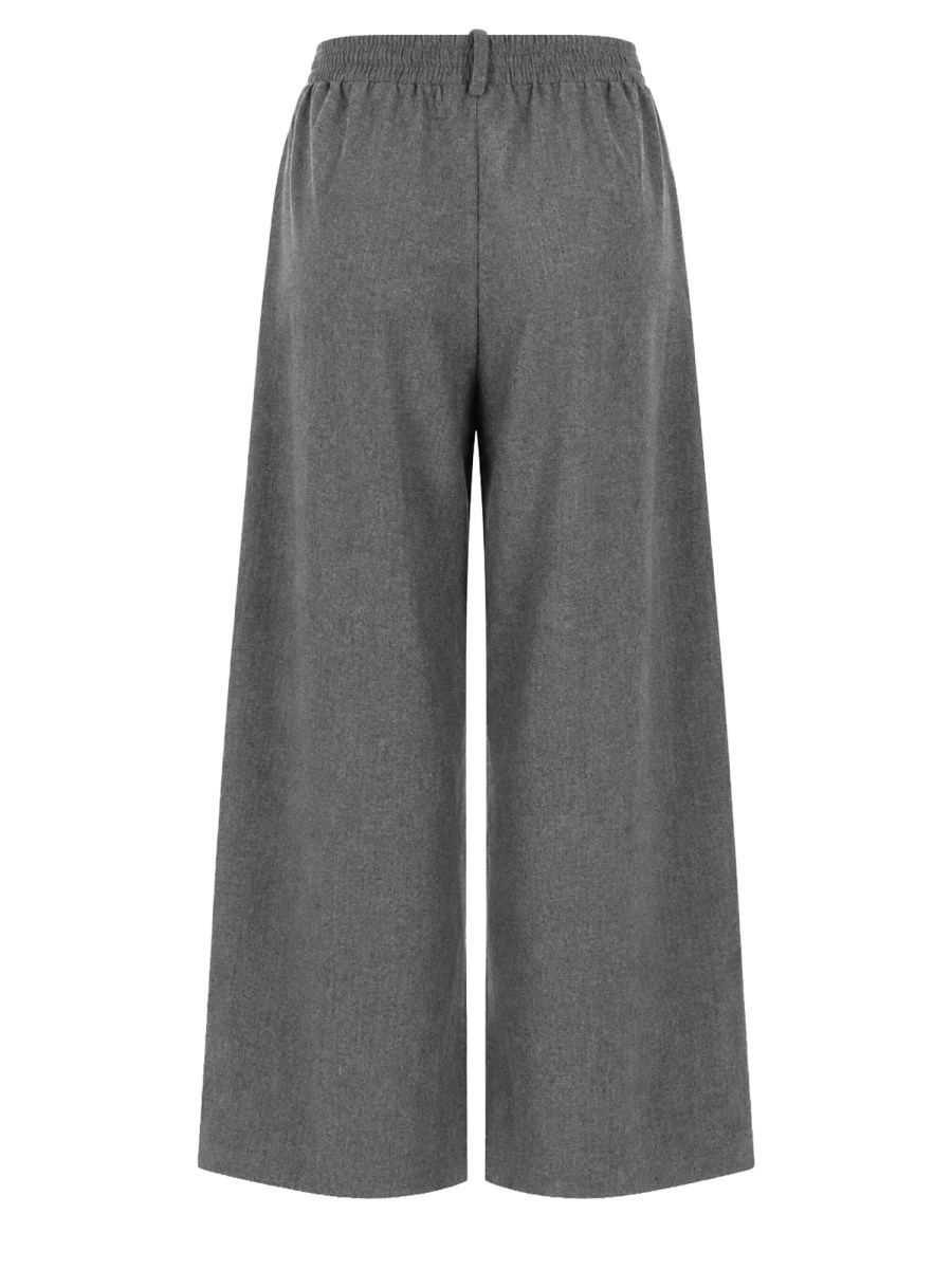 Pantalone Ampio In Lana