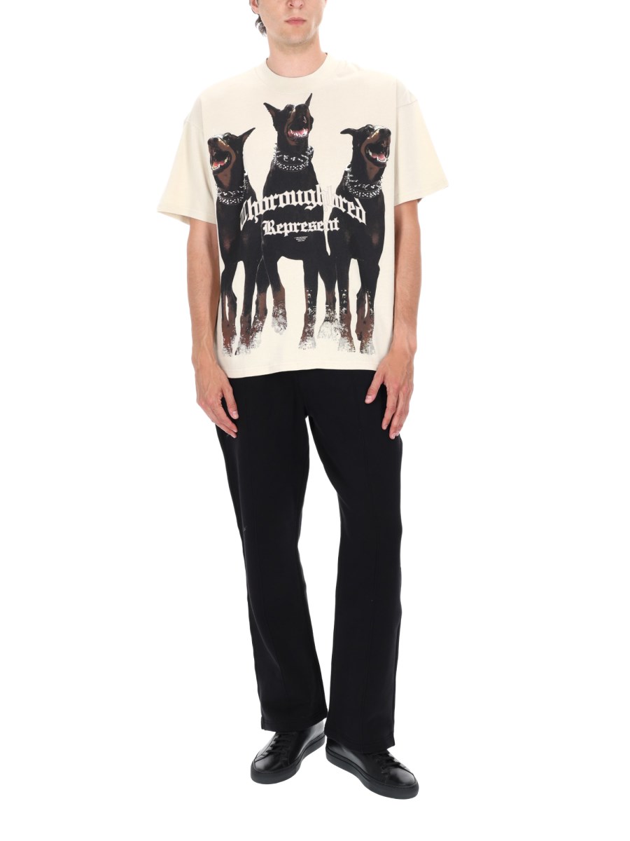 PANTALONE TRACK IN COTONE