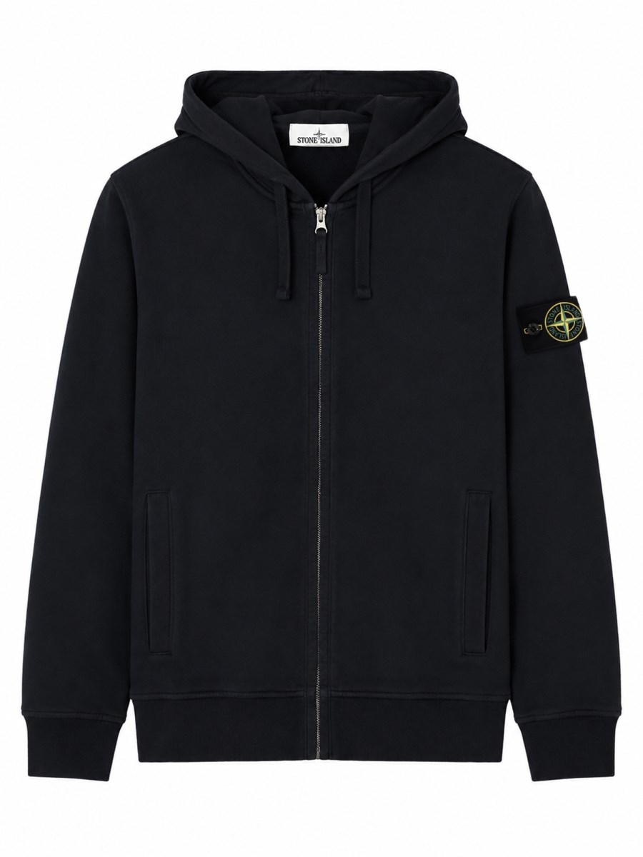 FELPA CON PATCH LOGO E ZIP
