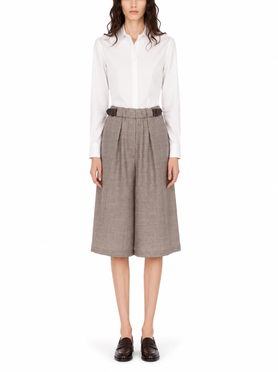 SHORTS IN MISTO LANA E LINO